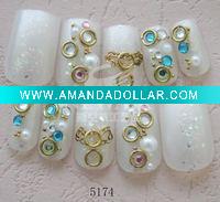 Wholesale Rhinestone DECORATED NAIL ART TIP/cute design