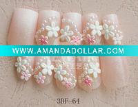 Wholesale Rhinestone DECORATED PINK COLOR NAIL ART TIP