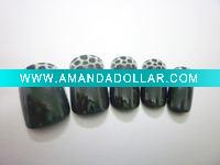 24tips white black leopard tip artificial nail kit