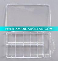 Clear Empty Nail Art Tips Rhinestone Storage Case Box