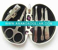 manicure set with metal frame,heart shape