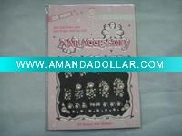 Wholesale white plastic nail sticker