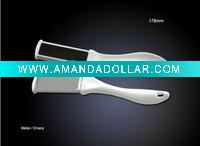 Wholesale Plastic foot file with metal & emery