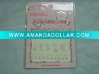 Wholesale pink plastic nail sticker