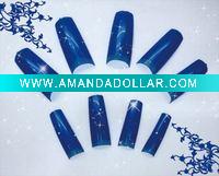 nail tips in box,french nail tips,half cover nail tips