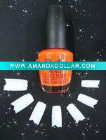 Wholesale nail tips in box,french nail tips,half cover nail tips