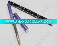 Wholesale Nail brush with Glitter Handle