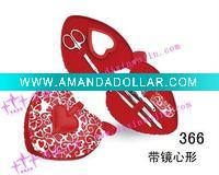 new mini manicure set with love PUpacking