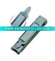stainless steel nail clipper with nail file