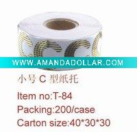 Wholesale Nail Art(500pcs Small C-Shaped Black and Gold Disposable Nail Forms)