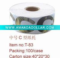 Wholesale Nail Art(500pcs Medium C-Shaped Black and Gold Disposable Nail Forms)ble Nail Forms)