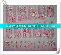 3D crystal nail sticker