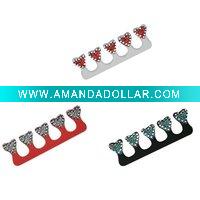 Heart Shaped With Stone EVA Toe Separator