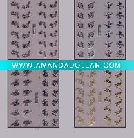 Wholesale 3D Golden Nail Stickers