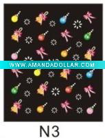 Wholesale Christmas nail sticker as decoration ( MD-CNS003A )