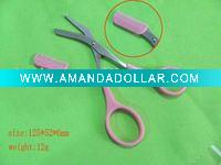 Wholesale cosmetic promotion gift,beauty scissors eyebrow scissors
