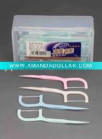 Long handle dantal floss