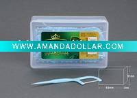 25pcs dental floss pick(plastic handle)