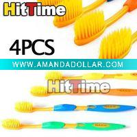 Wholesale 50Sets Colorful Dental Care Premium Toothbrush (4Pcs/set)