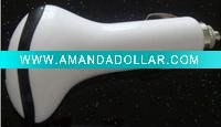 Wholesale USB car charger with dual colors