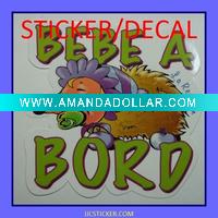 Wholesale toy/car/motorcycle full color printing sticker