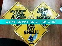 High-quality warning car magnetic sticker