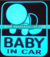 Wholesale Promotional baby in car warning sticker