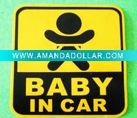 Wholesale Promotional baby in car reflective sticker