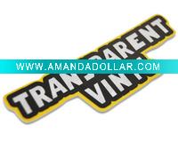 Screen printing transparent sticker