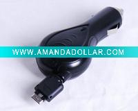 Retractable in car charger