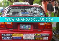 Car bumper sticker