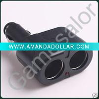 Wholesale 2 Way 12V Car Cigarette Socket/Splitter/Charger #9537