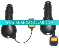 Wholesale one-side retractable car charger for AU,FOMA,DOCOMO