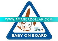 PP car window sticker with tailor-made