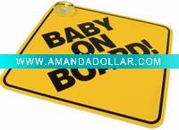 Wholesale baby on board signs made of PP material in your any design