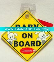 Wholesale baby on board sign made of PP material in your any design