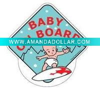 Wholesale baby on board car signs made of PP material in your any design