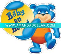 Wholesale baby on board made of plastic material in your any design