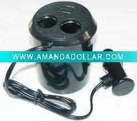 car cup holder power two usb charger