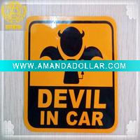 New removable reflective car sticker