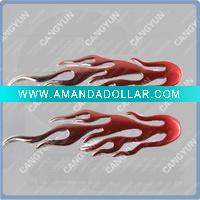 Fashional Car Fire Sticker red