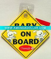 Wholesale Baby on board sign made of eco-freindly PP