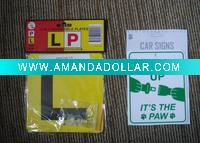 Baby on board sign with header card and polybag