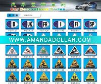 Auto Warning Sticker