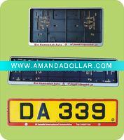 European License plate frame