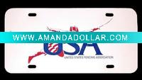 usa car license frame