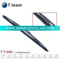 Wholesale Double rubber windshield wiper with plastic backing