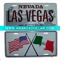 metal novelty number plate