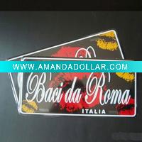 aluminum licence plate
