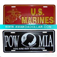 metal vehicle number plate
